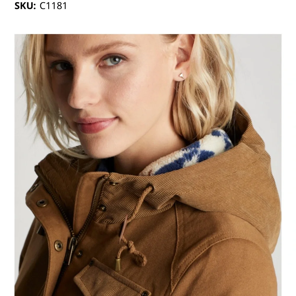 Pendleton Women's Marias Canvas Cord Trim Parka (NWT) - Picture 2 of 15